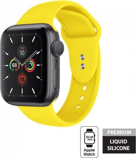 Fotoja e Brez për smartwatch Crong Crong Apple Watch, 38/40mm, i verdhë