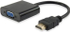 Fotoja e Përshtatës EQUIP HDMI D-Sub (VGA) + Jack 3.5 mm (11903607), i zi, Picture 1