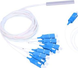 Fotoja e Kabllo ExtraLink 1: 8 PLC SPLITTER SC / UPC 900UM, 1.5 m, e bardhë