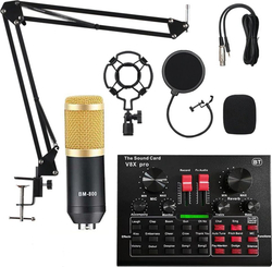 Fotoja e Mikrofon Strado Sodial V8x Pro Kit, i zi