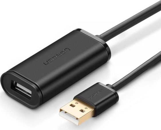 Fotoja e Kabllo USB 2.0 UGREEN US121, 10m, e zezë