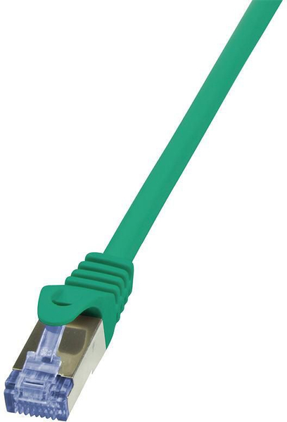 Fotoja e Kabllo patchcord LogiLink Cat. 6a, S/FTP, 0.5m, e gjelbër