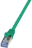 Fotoja e Kabllo patchcord LogiLink Cat. 6a, S/FTP, 0.5m, e gjelbër, Picture 1