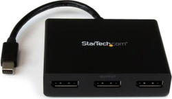 Fotoja e Ndarës i sinjalit StarTech, 1x Mini DisplayPort, 3x DisplayPort, 0.2 m, i zi