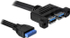 Fotoja e Kabllo Delock USB ext - int, 0.45m, e zezë, Picture 1