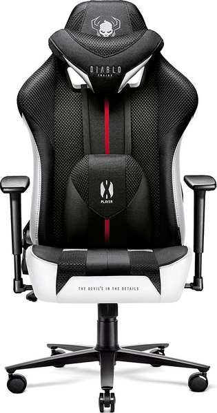 Fotoja e Karrigë Diablo Chairs X-PLAYER 2.0 King Size, e bardhë/e zezë