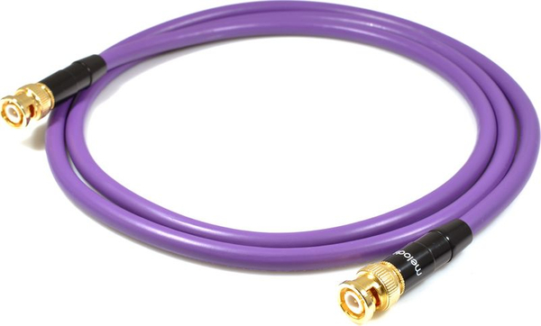 Fotoja e Kabllo Melodika BNC - BNC, 3m, vjollcë