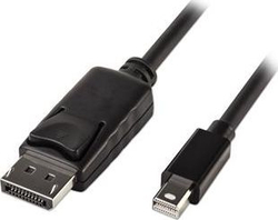 Fotoja e Kabllo AV PremiumCord (kport7-03), DisplayPort Mini në DisplayPort, 3 m, e zezë