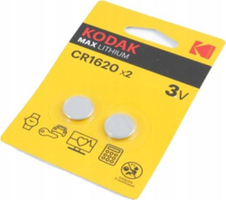 Fotoja e Bateri Kodak Max CR1620, 3V, 2 copë