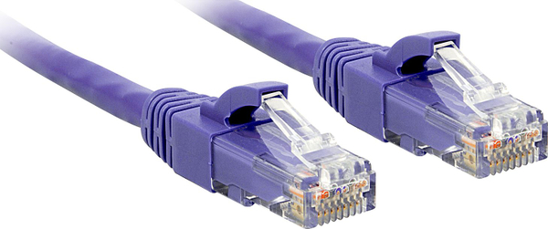 Fotoja e Kabllo Lindy RJ-45/RJ-45 48123, Cat.6, U/UTP, 2m, vjollcë