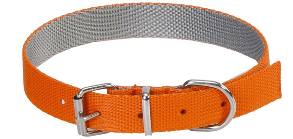 Fotoja e Qafore për qen Dingo Energy Silver, 1,6 cm × 45 cm, polipropilen, e portokalltë