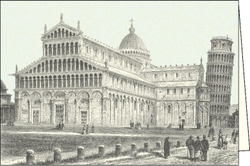 Fotoja e Kartolinë Rossi ITW 010 Pisa Piazza Miracoli, me zarf