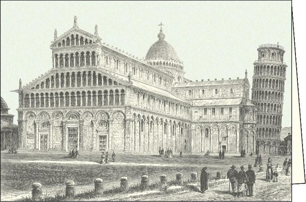 Fotoja e Kartolinë Rossi ITW 010 Pisa Piazza Miracoli, me zarf