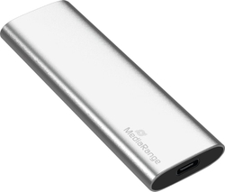 Fotoja e Disk i jashtëm MediaRange, SSD, USB-C, 480 GB, i argjendtë