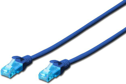 Fotoja e Kabllo rrjeti Digitus, 2 x RJ45, 0.25 m, e kaltër