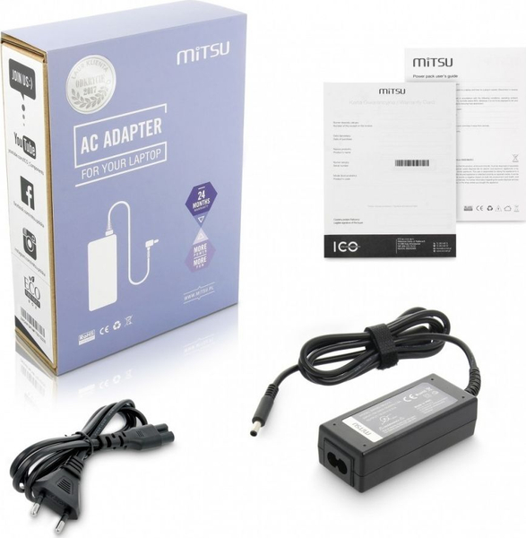Fotoja e Karikues për laptop Mitsu 45W, 3mm, 2.3A, 19.5V