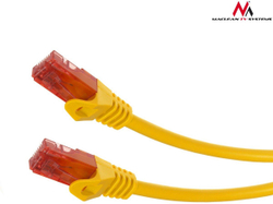 Fotoja e Kabllo Maclean Patchcord, Cat6, 0.5m, e verdhë