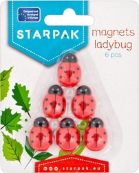 Fotoja e Magnet Starpak: Ladybug, 25 mm, 6 copë