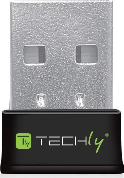 Fotoja e Përshtatës rrjeti Techly AC600, USB 2.0, i argjendë/ i zi