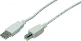 Fotoja e Kabllo USB LogiLink USB-A - USB-B (CU0007), 2 m, e bardhë