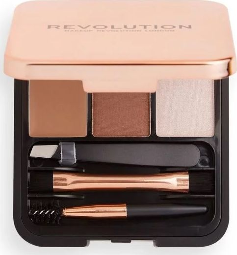 Fotoja e Mini paletë Makeup Revolution Brow Sculpt Kit për vetulla, 2.2 g
