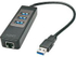 Fotoja e Kabllo USB Lindy, 1 x RJ-45 + 3x USB-A, e zezë, Picture 1