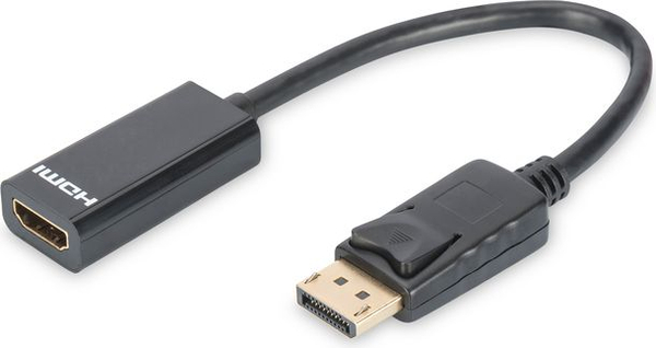 Fotoja e Përshtatës Digitus, DisplayPort - HDMI, 0.15 m, i zi