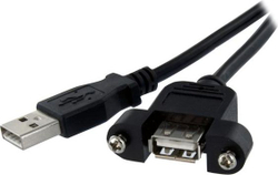 Fotoja e Kabllo USB StarTech USB-A - USB-A, 0.9m, e zezë