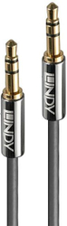 Fotoja e Kabllo Lindy 2x Jack 3.5 mm, 3m, e argjendë