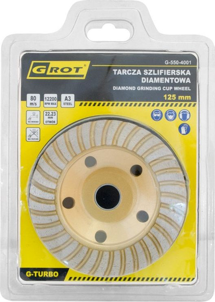 Fotoja e Disk gërryes Grot, 125 mm