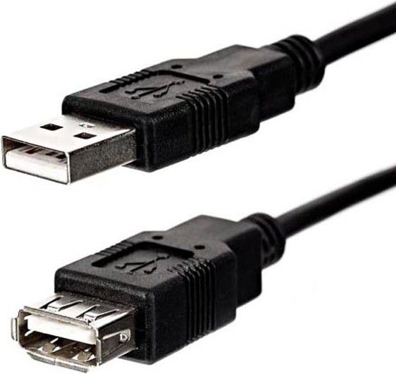 Fotoja e Kabllo USB-A - USB-A, 1.8 m, e zezë