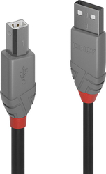 Fotoja e Kabllo Lindy USB-A - USB-B, 0.2m, e zezë