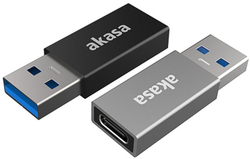 Fotoja e Përshtatës Akasa USB3.1 Gen2 Type-C - USB-A (F/M), 2 copa