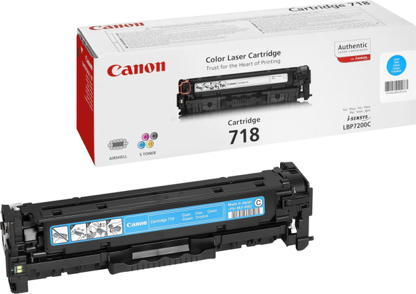 Fotoja e Toner Canon CRG-718, i kaltër