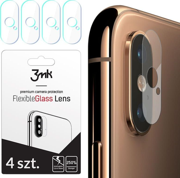 Fotoja e Xham mbrojtës për kamerë 3MK për Iphone X/Xs, 4 copë