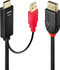 Fotoja e Kabllo Lindy DisplayPort - HDMI + USB-A, 2m, e zezë, Picture 1