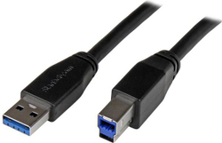 Fotoja e Kabllo StarTech, USB-A - USB-B, 5 m, e zezë