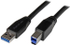 Fotoja e Kabllo StarTech, USB-A - USB-B, 5 m, e zezë, Picture 1