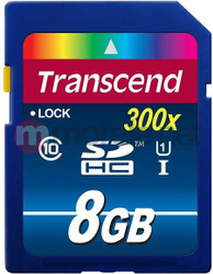 Fotoja e Kartë memorie SDHC Transcend 300x, 8 GB, Class 10 UHS-I/U1