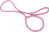 Fotoja e Litar për qen Zolux Lanyard lasso, 1.8 m, rozë, Picture 1