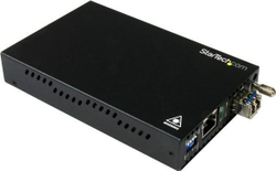 Fotoja e Konvertues medial StarTech GBE Fiber 10KM, i zi