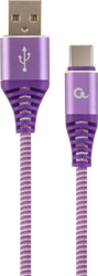 Fotoja e Kabllo Gembird USB A - USB C (CC-USB2B-AMCM-2M-PW), 2m, vjollcë