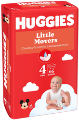Fotoja e Pelena Huggies® Little Movers 4, 7-18 kg, 66 copë