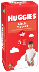 Fotoja e Pelena Huggies® Little Movers 5, 11-25 kg, 58 copë