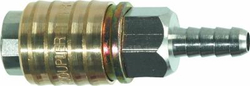 Fotoja e Lidhës pneumatik NEO 12-620, për tub 7 mm, bronz / çelik inox, i argjendtë