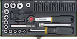 Fotoja e Set veglash Proxxon (PR23070), 39 pjesë