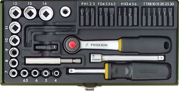 Fotoja e Set veglash Proxxon (PR23070), 39 pjesë