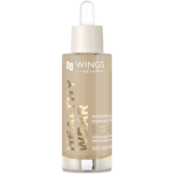 Fotoja e Krem pudër AA Wings Healthy Glow, 303 Light Beige, 30 ml