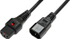Fotoja e Kabllo energjie MicroConnect IEC LOCK C13 - C14, 1m, e zezë, Picture 1