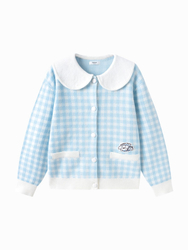 Fotoja e Xhaketë Blueberry Picnic Cardigan, 10-12 vjeq